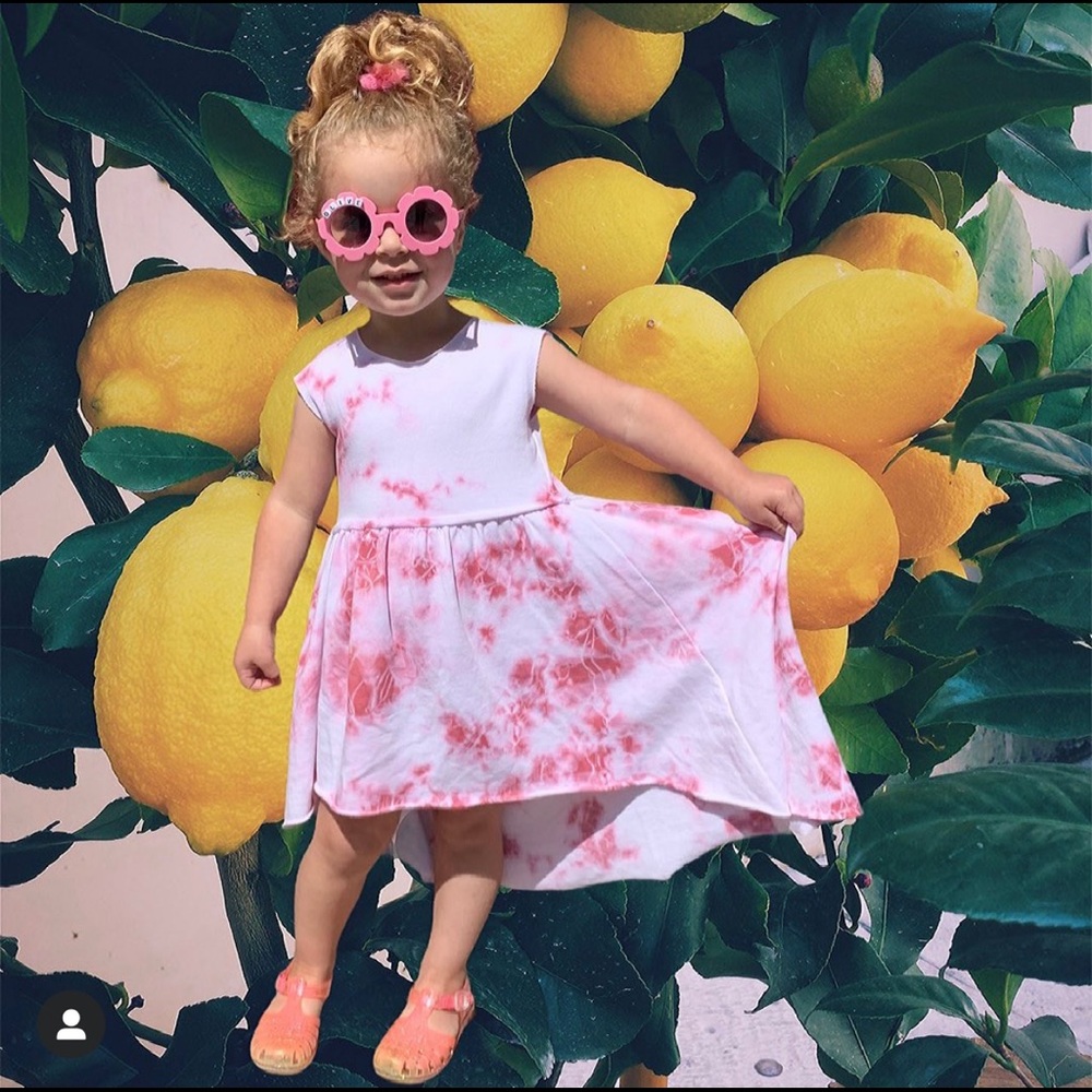 Kids fashion brand Jeneration Express “Cala” dress in pink cloud.